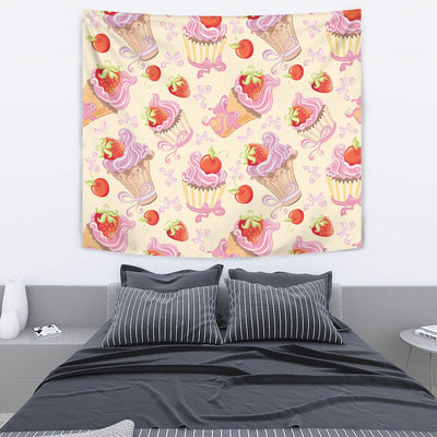 Strawberry Pink CupCake Tapestry