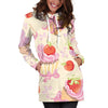 Strawberry Pink CupCake Women Hoodie Dress