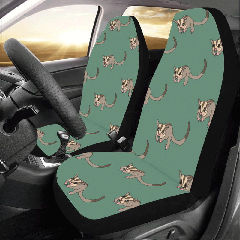 Sugar Glider Pattern Print Design 01 Car Seat Covers (Set of 2)-JORJUNE.COM