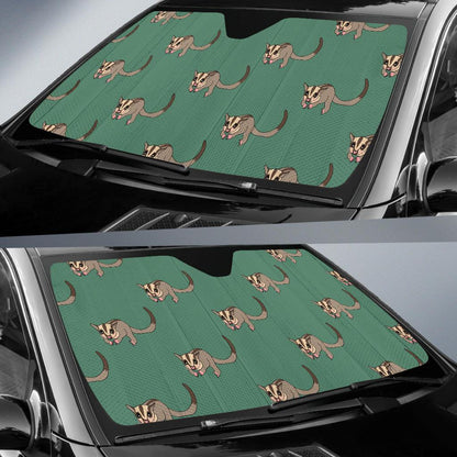 Sugar Glider Pattern Print Design 01 Car Sun Shades-JORJUNE.COM