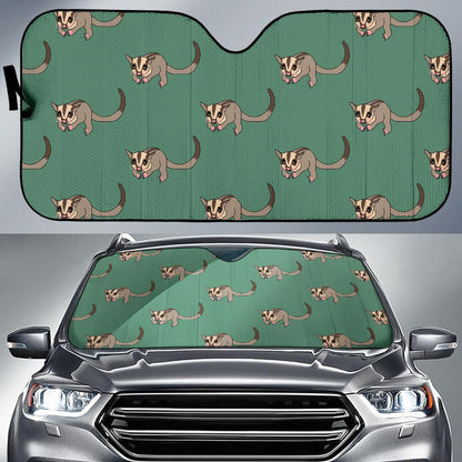 Sugar Glider Pattern Print Design 01 Car Sun Shades-JORJUNE.COM