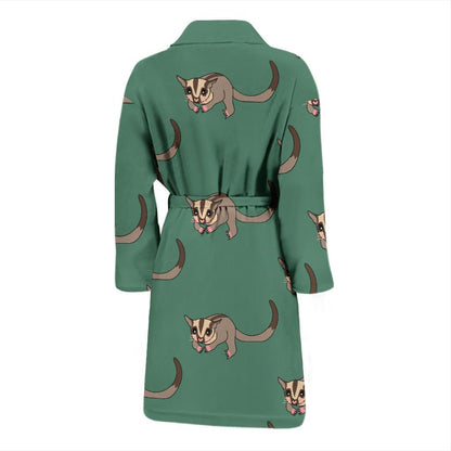 Sugar Glider Pattern Print Design 01 Men Bathrobe-JORJUNE.COM