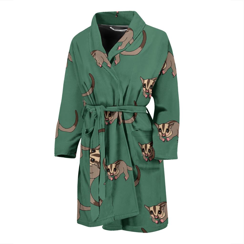 Sugar Glider Pattern Print Design 01 Men Bathrobe-JORJUNE.COM