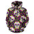 sugar skull Floral Pattern All Over Zip Up Hoodie