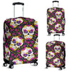 sugar skull Floral Pattern Luggage Cover Protector