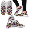 sugar skull Floral Pattern Mesh Knit Sneakers Shoes