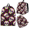 Sugar Skull Floral Pattern Premium Backpack