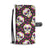 Sugar Skull Floral Pattern Wallet Phone Case