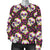 Sugar Skull Floral Pattern Women Crewneck Sweatshirt