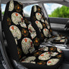 Sugar Skull Flower Design Themed Print Universal Fit Car Seat Covers-JorJune