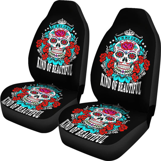Sugar Skull Kind Of Beautiful Design Universal Fit Car Seat Covers