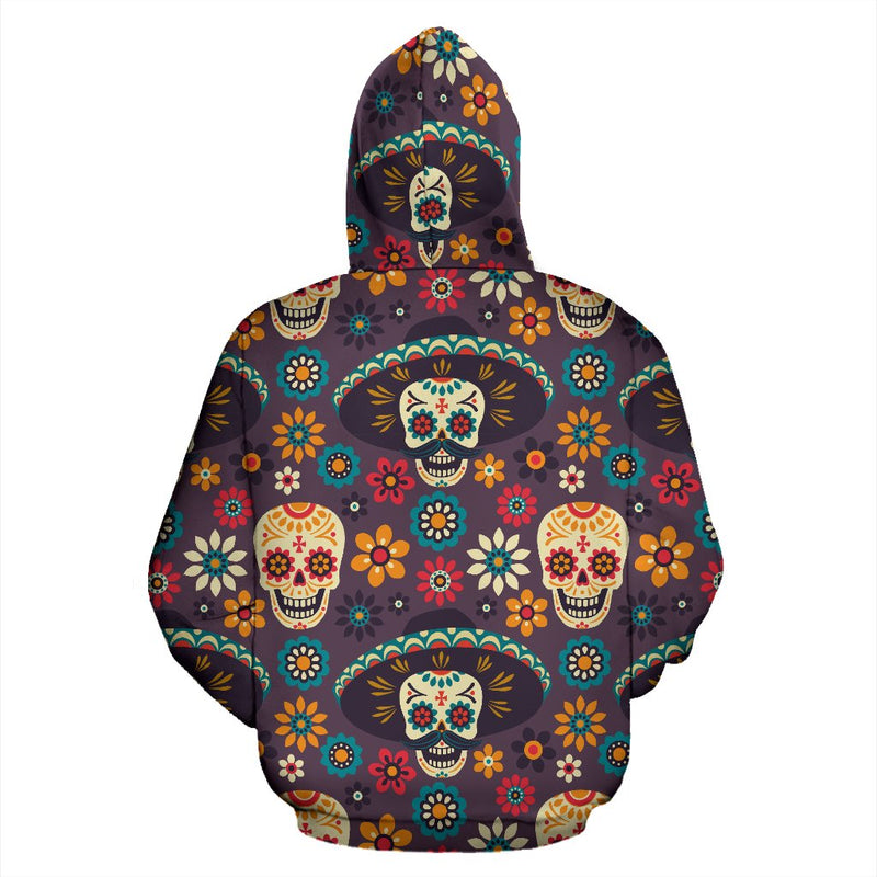 sugar skull Maxican Pattern All Over Print Hoodie