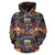 sugar skull Maxican Pattern All Over Zip Up Hoodie