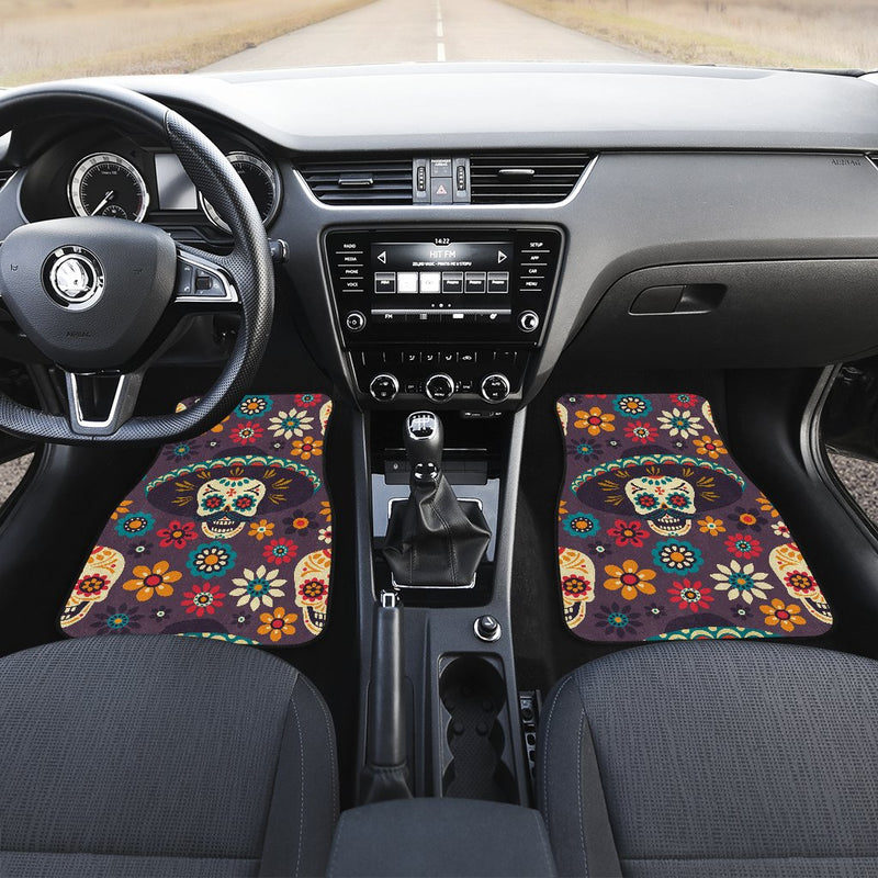 sugar skull Maxican Pattern Car Floor Mats