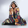 sugar skull Maxican Pattern Hooded Blanket-JORJUNE.COM