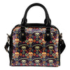 sugar skull Maxican Pattern Leather Shoulder Handbag