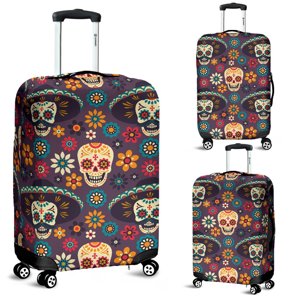 sugar skull Maxican Pattern Luggage Cover Protector