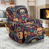 sugar skull Maxican Pattern Recliner Slipcover-JORJUNE.COM