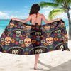 Sugar Skull Maxican Pattern Sarong Pareo Wrap