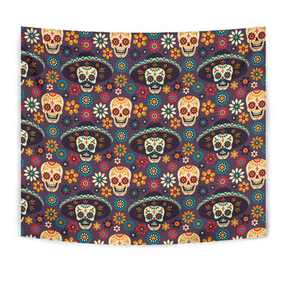 sugar skull Maxican Pattern Tapestry