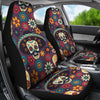 Sugar Skull Maxican Pattern Universal Fit Car Seat Covers