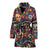 sugar skull Maxican Pattern Women Bath Robe