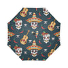 sugar skull Mexican Automatic Foldable Umbrella