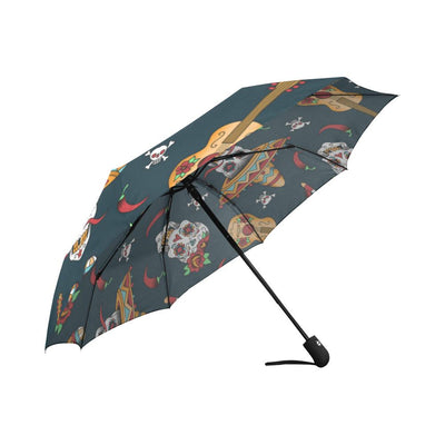 sugar skull Mexican Automatic Foldable Umbrella