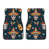 Sugar Skull Mexican Car Floor Mats