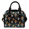 sugar skull Mexican Leather Shoulder Handbag