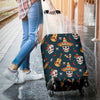 sugar skull Mexican Luggage Cover Protector