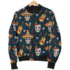 Sugar Skull Mexican Men Casual Bomber Jacket