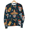 Sugar Skull Mexican Men Crewneck Sweatshirt