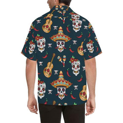 sugar skull Mexican Men Hawaiian Shirt