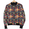 Sugar Skull Mexican Pattern Men Casual Bomber Jacket