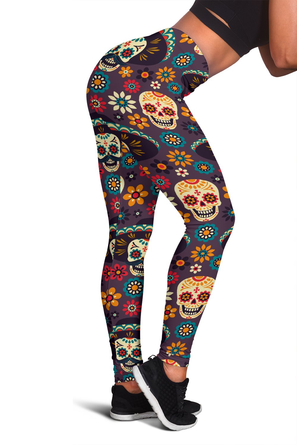 Sugar Skull Mexican Pattern Women Leggings