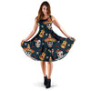 Sugar Skull Mexican Sleeveless Mini Dress