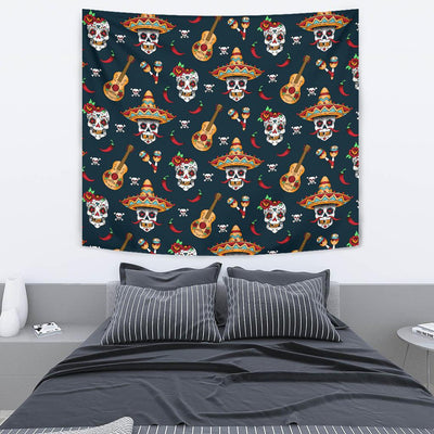 sugar skull Mexican Tapestry