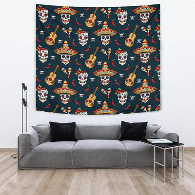 sugar skull Mexican Tapestry