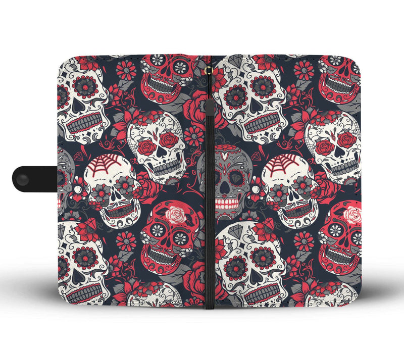 Sugar Skull Mexican Wallet Phone Case