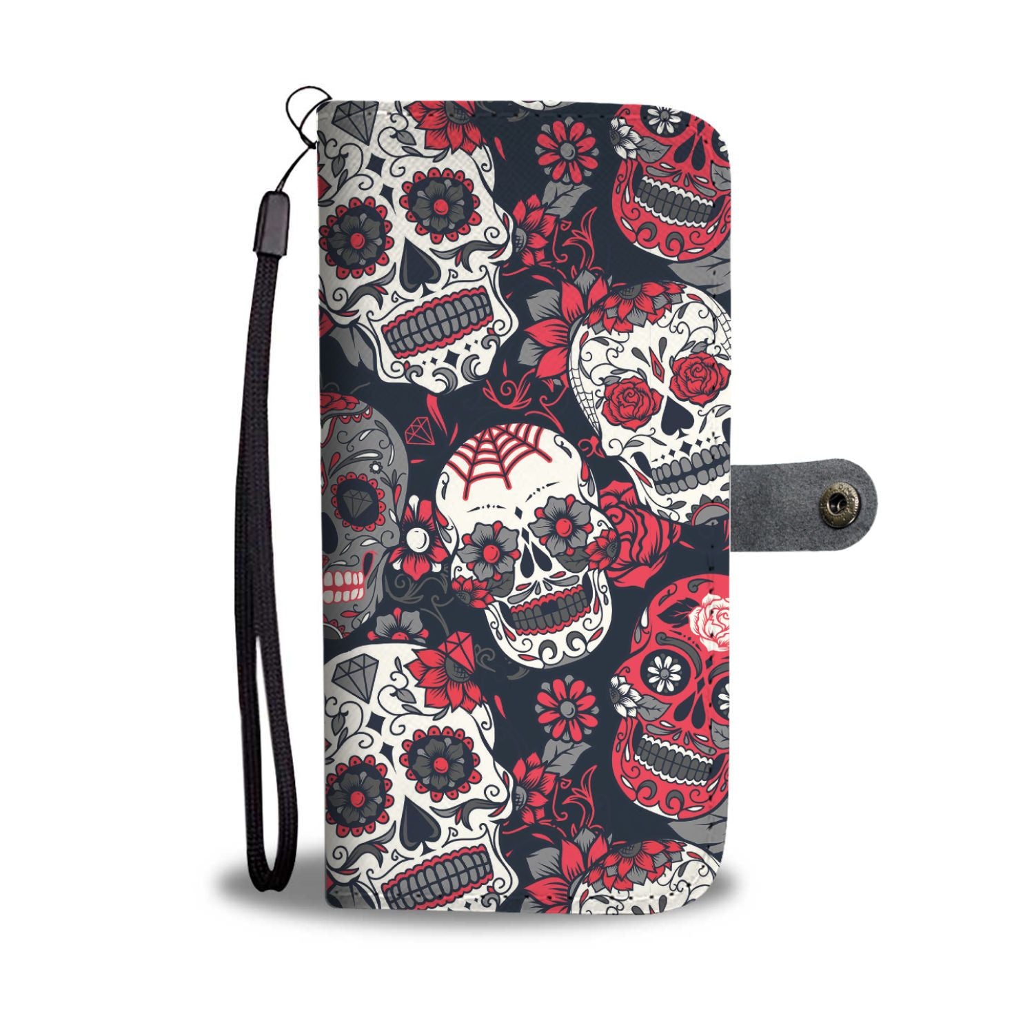 Sugar Skull Mexican Wallet Phone Case