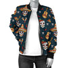 Sugar Skull Mexican Women Casual Bomber Jacket