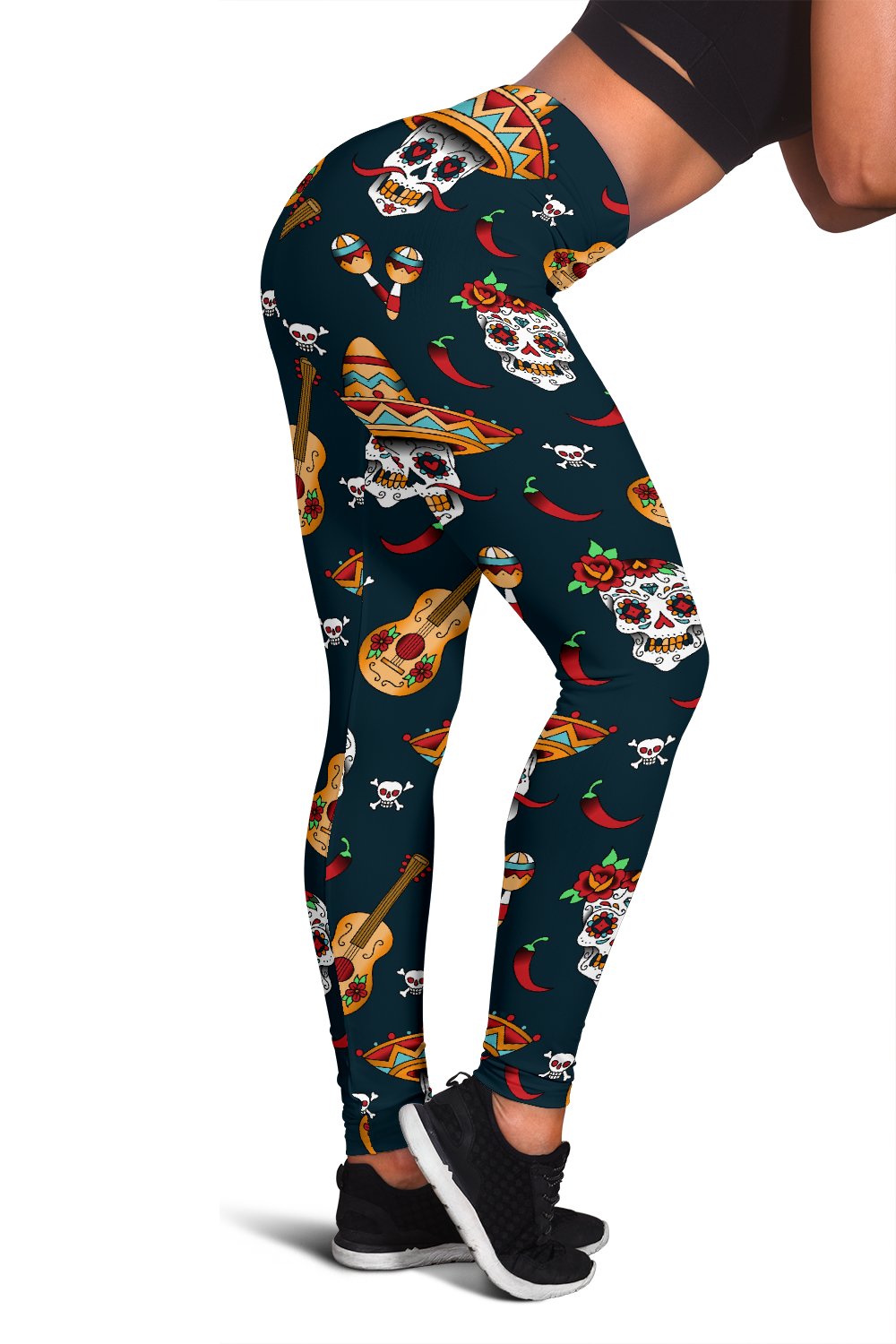 Sugar Skull Mexican Women Leggings