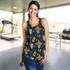 Sugar Skull Mexican Women Racerback Tank Top