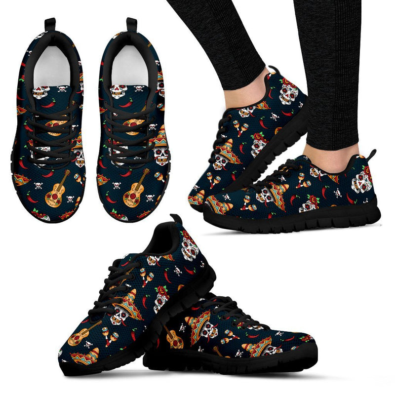 sugar skull Mexican Women Sneakers