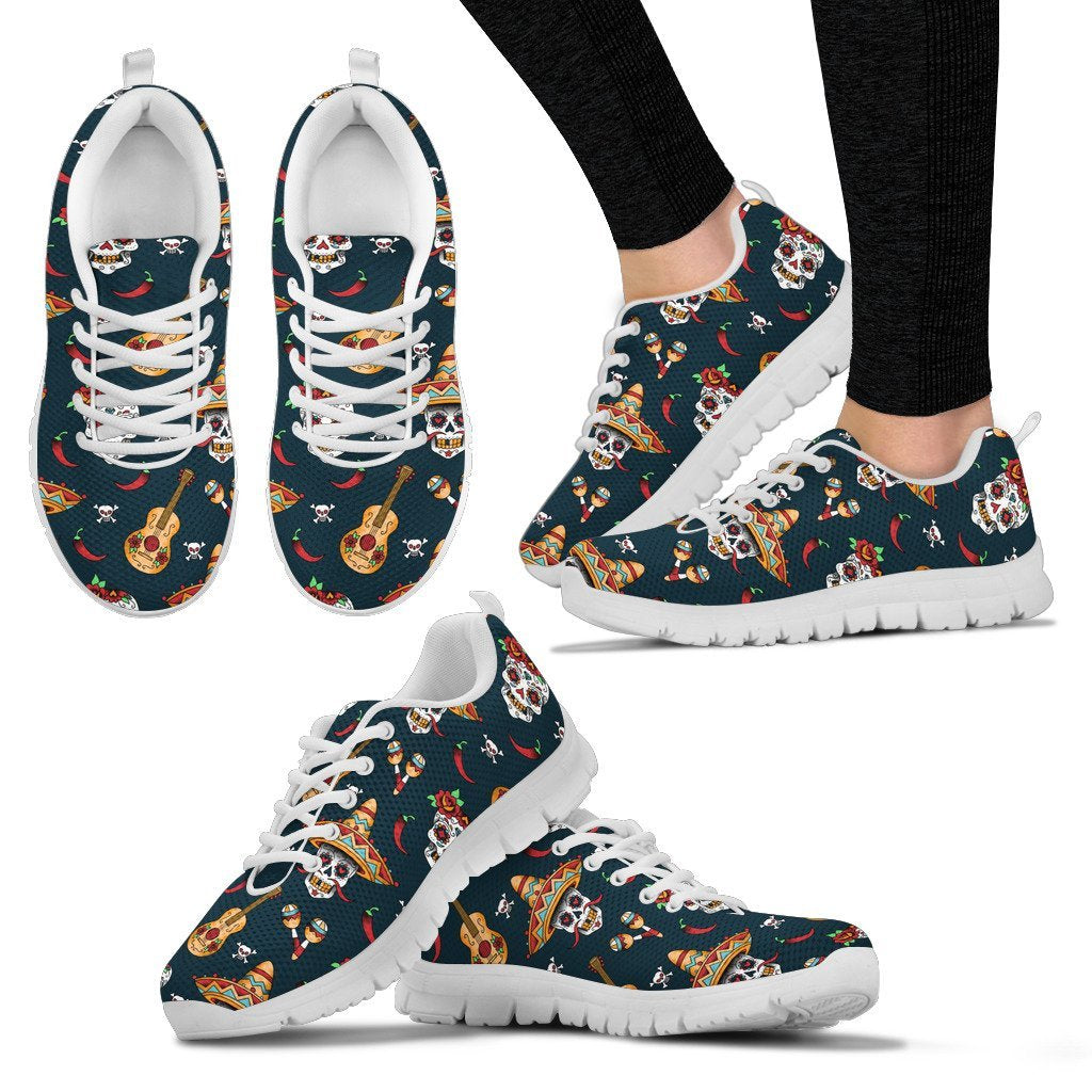 sugar skull Mexican Women Sneakers