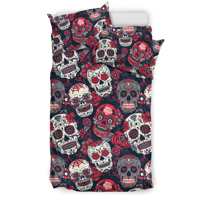 sugar skull Pattern Duvet Cover Bedding Set