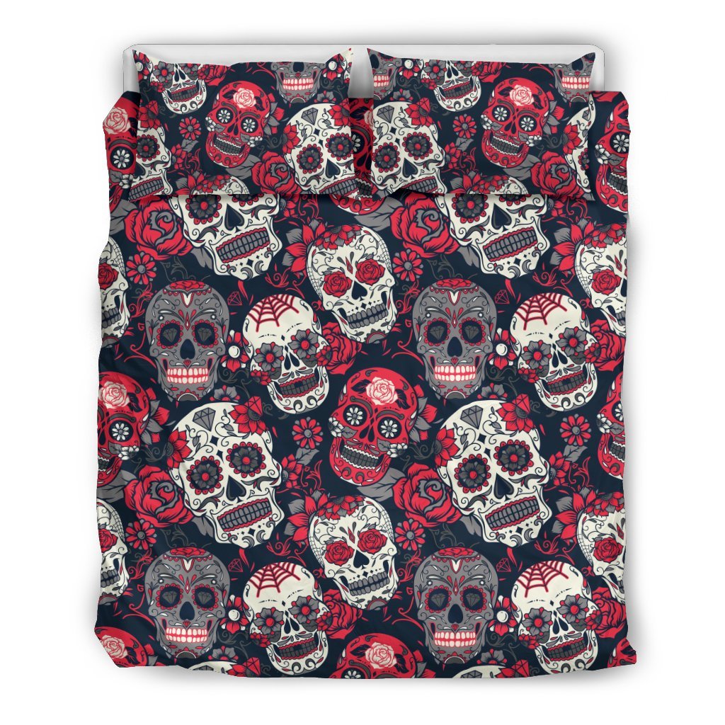 sugar skull Pattern Duvet Cover Bedding Set