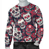 Sugar Skull Pattern Men Crewneck Sweatshirt