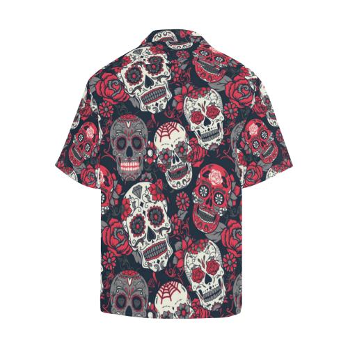 sugar skull Pattern Men Hawaiian Shirt